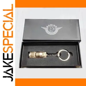 Gold Aston Martin DB5 Keychain for Collectors