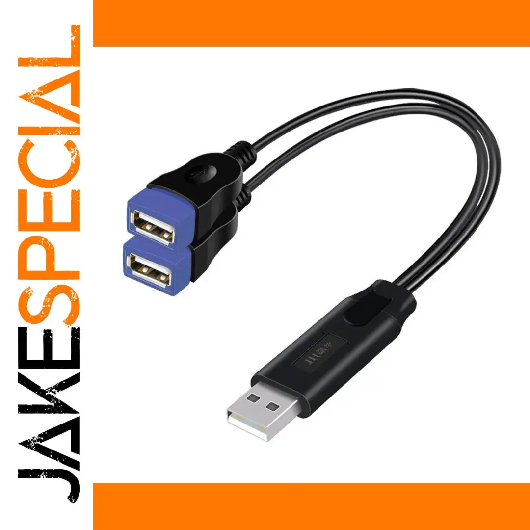 Dual USB 2.0 Splitter Cable with Charging 1 Dual USB 2.0 Splitter Cable with Charging