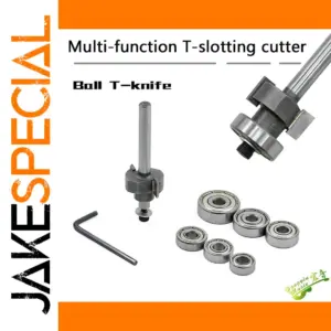 Multi-Function T-Type Wood Slotting Cutter Set
