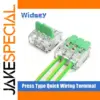Premium Transparent Wiring Terminal Set with Green Locking Levers