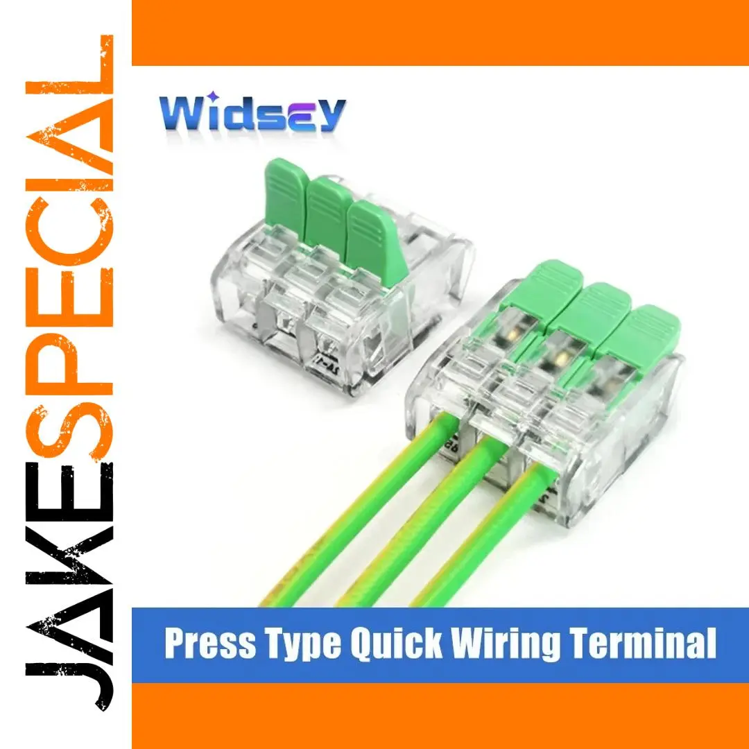 Premium Transparent Wiring Terminal Set with Green Locking Levers 1 Premium Transparent Wiring Terminal Set with Green Locking Levers