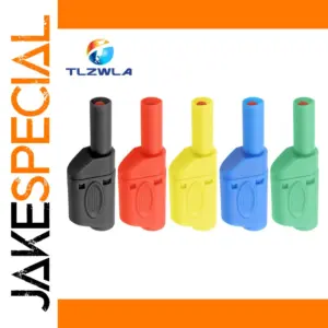 Color-Coded High-Current Banana Plugs (Set of 5)