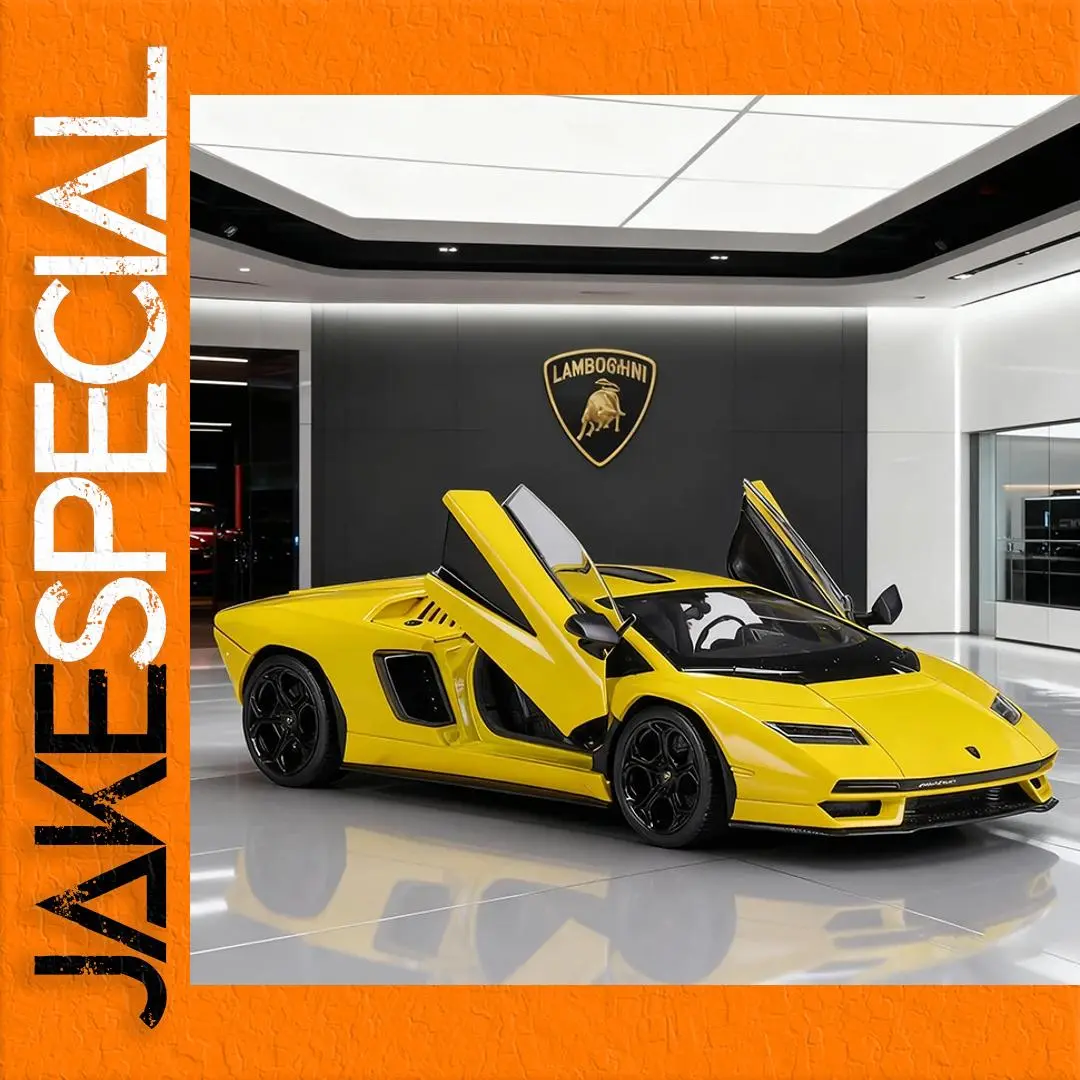 Yellow Lamborghini Countach LPI800-4 Model 1 Yellow Lamborghini Countach LPI800-4 Model