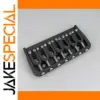 7-String Fixed Guitar Bridge with Black Finish