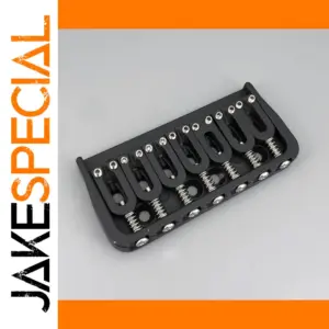 7-String Fixed Guitar Bridge with Black Finish