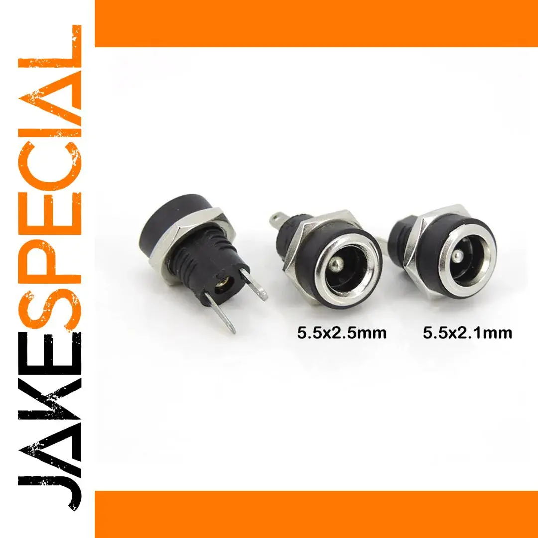 DC Power Jack Socket 5.5x2.1/2.5mm for Projects 1 DC Power Jack Socket 5.5x2.1/2.5mm for Projects