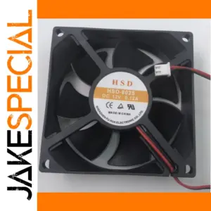 80mm Black Cooling Fan for Electronic Systems
