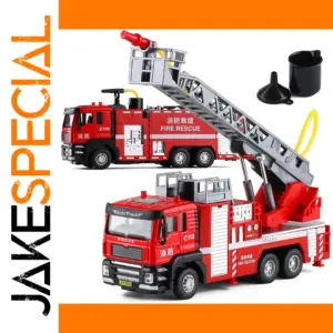 1/50 Scale Diecast Fire Truck with Lights