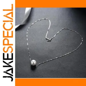 Silver Freshwater Pearl Necklace for Women