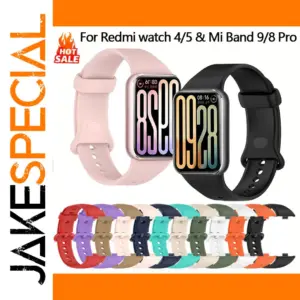 Silicone Watchband for Xiaomi Models Mi Band 9 Pro
