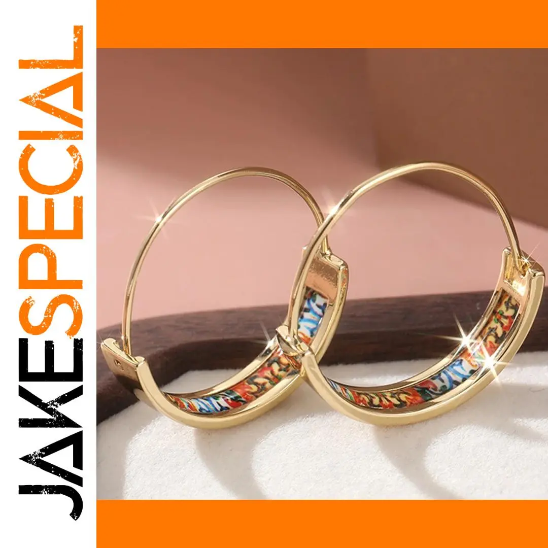 Gold Geometric Hoop Earrings for Women 1 Gold Geometric Hoop Earrings for Women