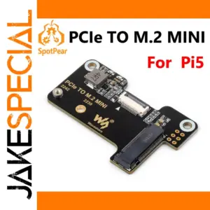 PCIe to M.2 Mini Adapter for Raspberry Pi 5B