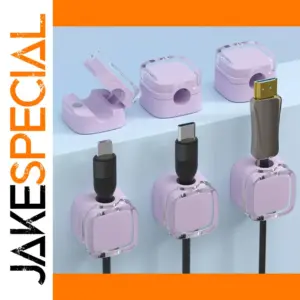 Magnetic Cable Clips Set for Organization