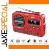 Vibrant Red Portable FM Radio & Bluetooth Speaker