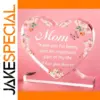 Heartfelt Acrylic Heart Plaque for Mom