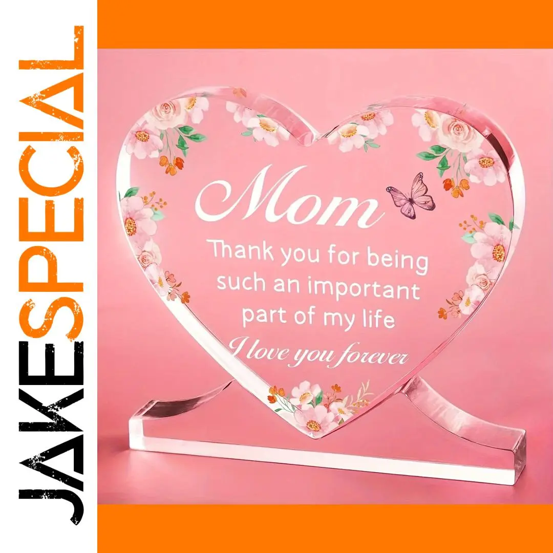 Heartfelt Acrylic Heart Plaque for Mom 1 Heartfelt Acrylic Heart Plaque for Mom