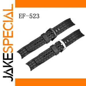 Durable Black PU Strap for Edifice EF-550
