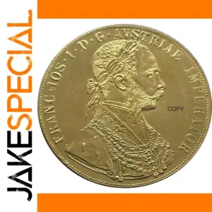 1875 Austrian Coin Replica with High-Relief Detailing