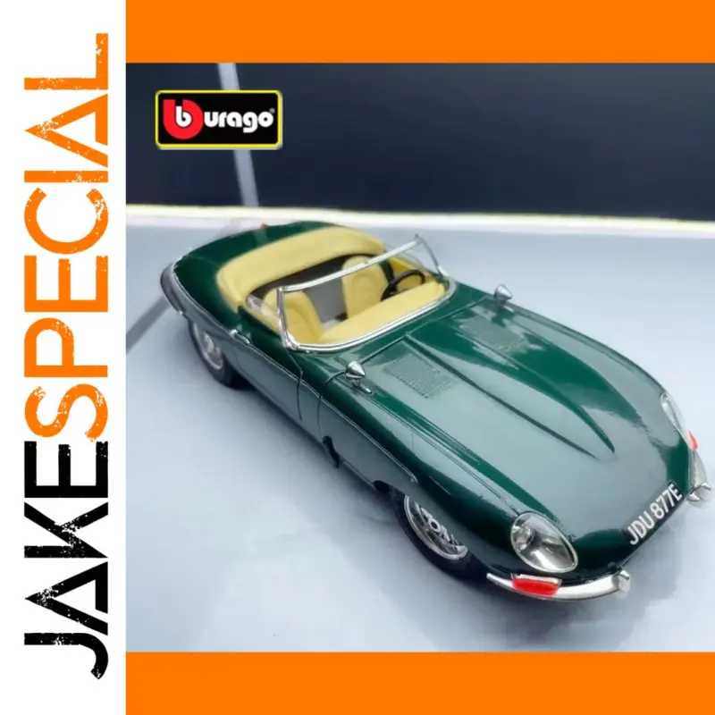 The Timeless Charm of the Green Jaguar E-Type 1:18 Diecast Collectible 1 eee804408099495a8e83696f product image