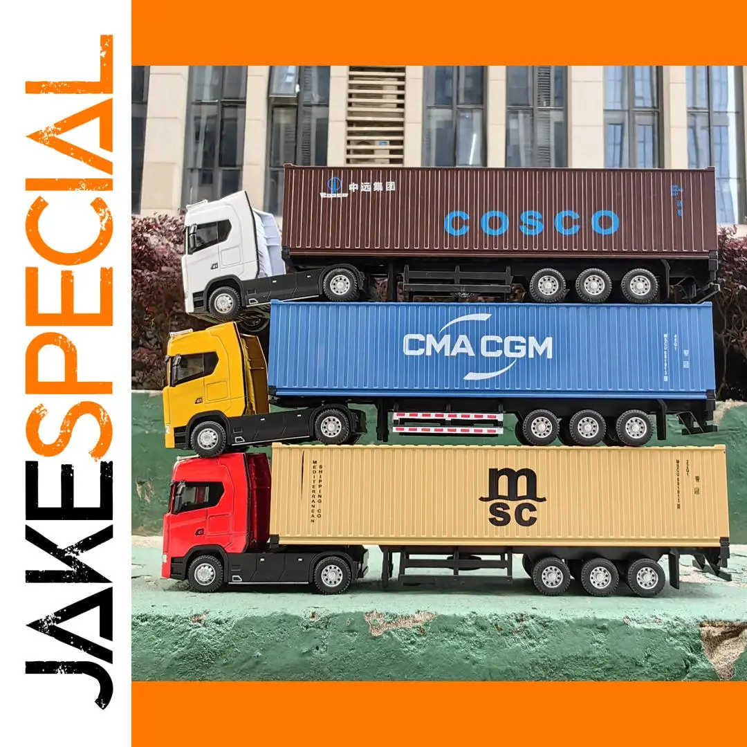 1/50 Scale Diecast Toy Truck with Functional Features 1 1/50 Scale Diecast Toy Truck with Functional Features