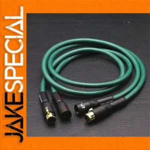 Green XLR Audio Cable 3-Pin, 0.5-5m