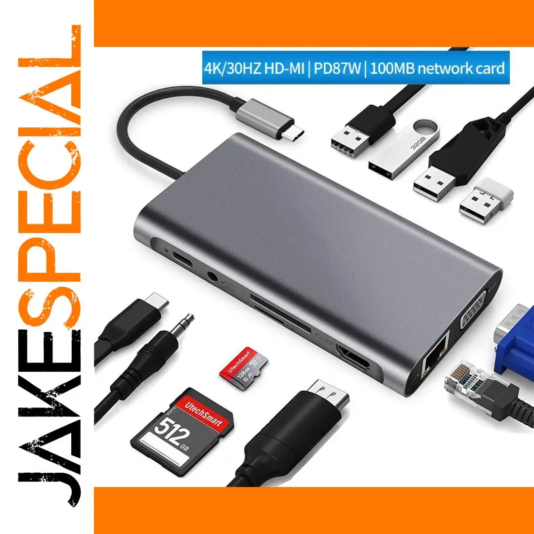 11-in-1 USB-C Hub with 4K HDMI and Power Delivery 1 11-in-1 USB-C Hub with 4K HDMI and Power Delivery