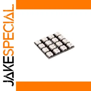 4x4 RGB LED Matrix Module with WS2812B Pixels