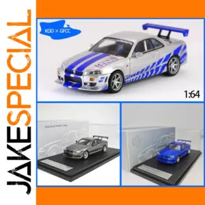 Skyline GT-R R34 C-West 1/64 Diecast Model