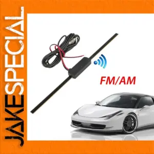 Black Car Signal Amplifier Booster for FM/AM
