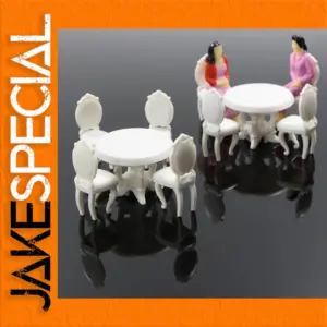 Miniature Vintage Dining Set for 1:25 Scale