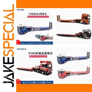 Oxford Alloy R420 Semi Low Loader Trailer Model