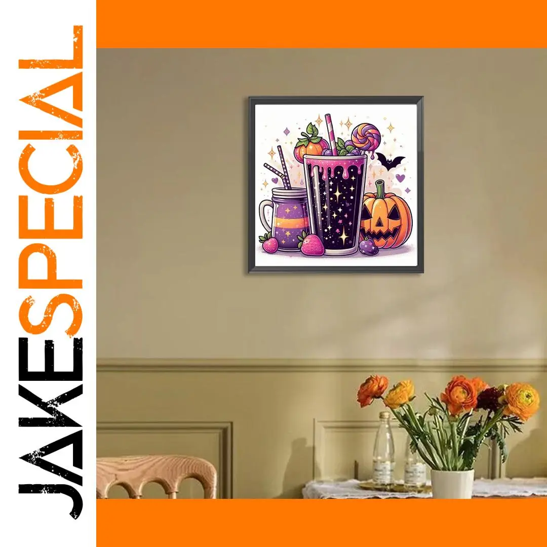 Halloween 5D Diamond Painting Kit 40x40cm 1 Halloween 5D Diamond Painting Kit 40x40cm