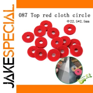 Red Cloth Ring for Piano Tops 22.5mm Diameter