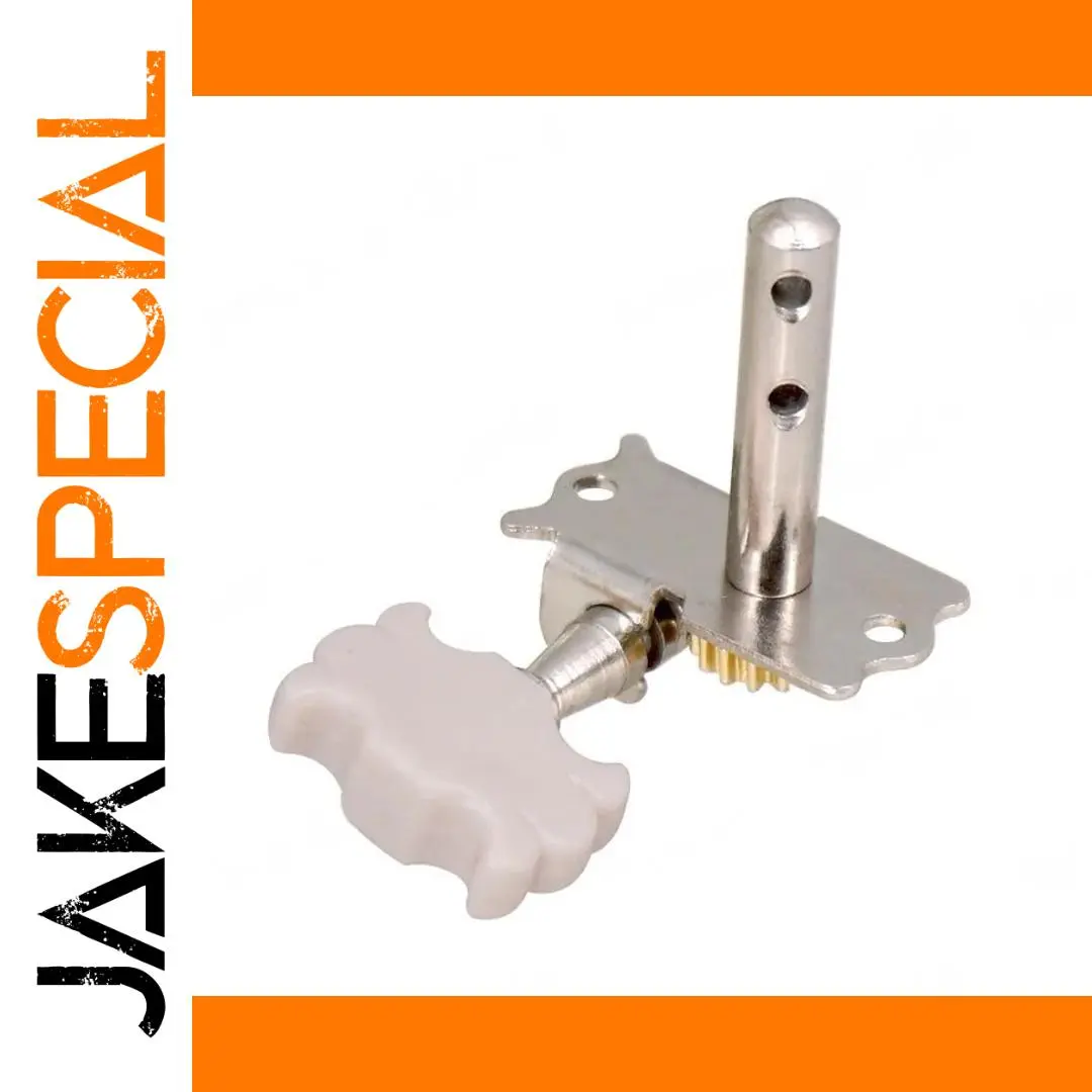 Acoustic Guitar Tuning Peg Set with White Handles 1 Acoustic Guitar Tuning Peg Set with White Handles