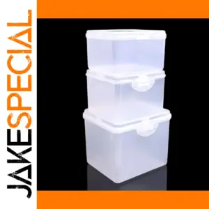 Transparent Plastic Storage Box Set of 3