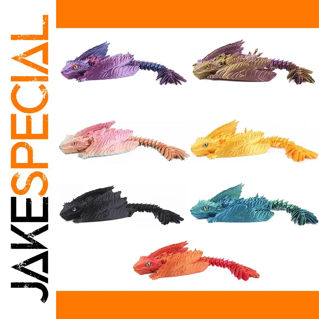 Vibrant 3D-Articulated Dragon Figurine 1 Vibrant 3D-Articulated Dragon Figurine