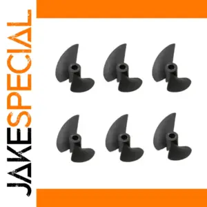 Black Nylon RC Boat Propellers Set (6 pcs)