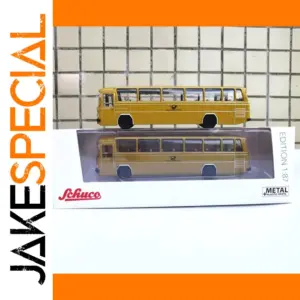 Vintage Yellow Diecast Bus Model 1:87 Scale