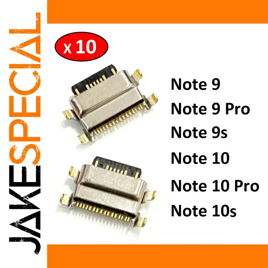 Set of 10 USB Charging Port Connectors for Xiaomi 1 Set of 10 USB Charging Port Connectors for Xiaomi