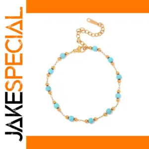 Elegant Beaded Stainless Steel Women's Bracelet