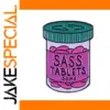 Vibrant SASS TABLETS Enamel Pin for Women