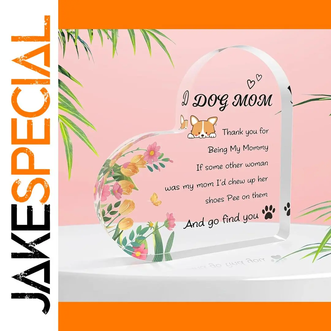 Dog Mom Decorative Plaque for Women 1 Dog Mom Decorative Plaque for Women