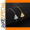 Triquetra Knot Stainless Steel Bracelet for Women