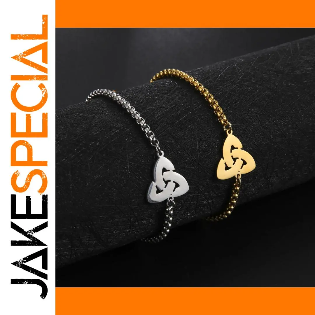 Triquetra Knot Stainless Steel Bracelet for Women 1 Triquetra Knot Stainless Steel Bracelet for Women