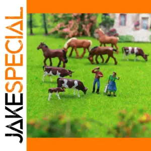 HO Scale Farm Animal Figures Set of 36