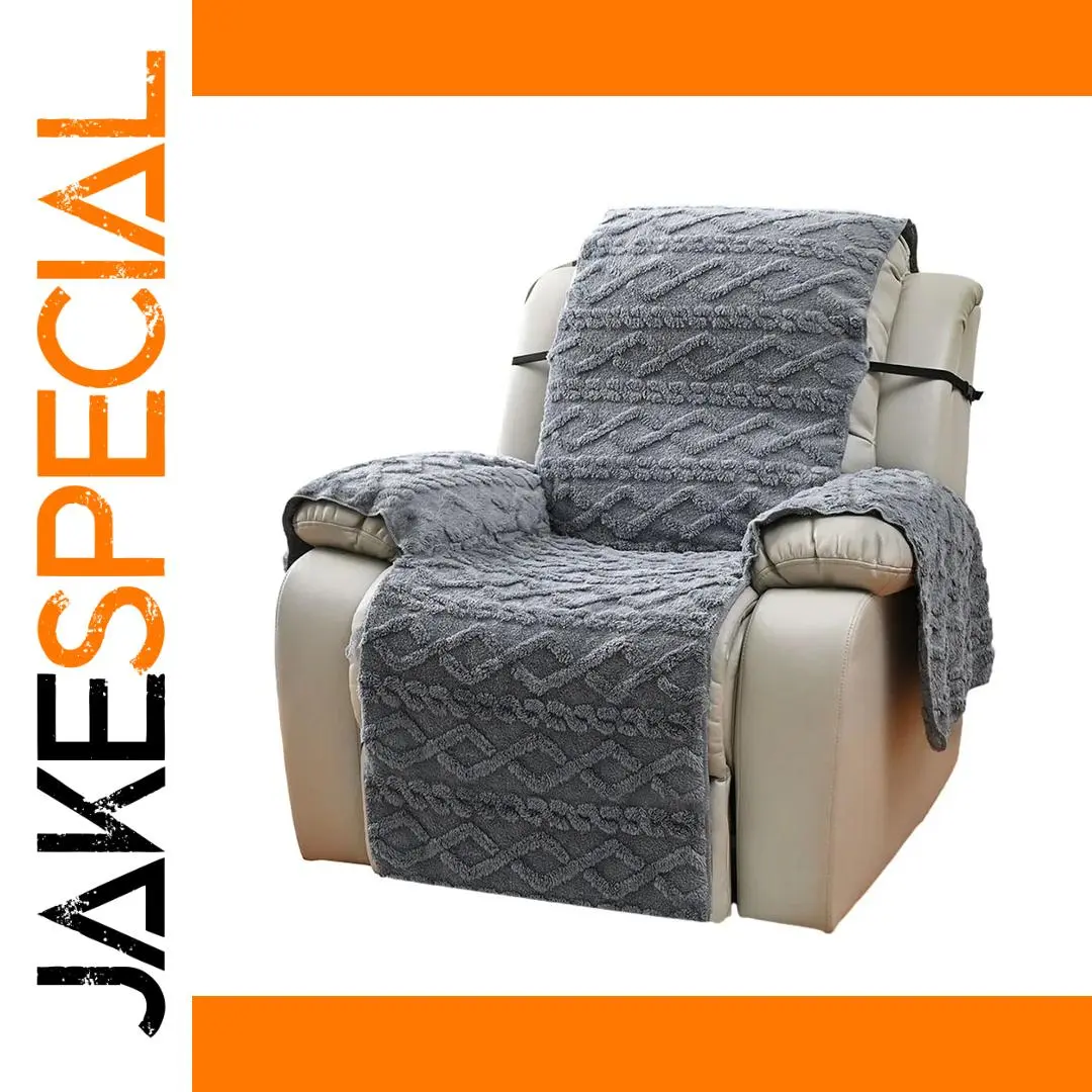 Plush Velvet Recliner Cover in 3 Colors 1 Plush Velvet Recliner Cover in 3 Colors