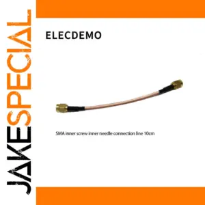 RF SMA Flat Cable with Gold Connectors, 15cm