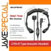 Extendable Acoustic Throat Microphone Headset