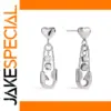 Stainless Steel Geometric Drop Earrings