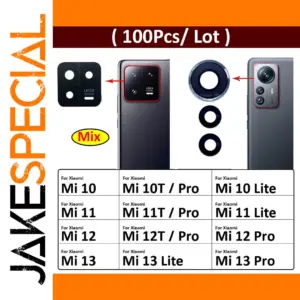 Set of 100 Xiaomi Camera Glass Lenses for Models including Mi 10 Series